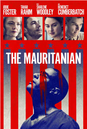 Poster: Man looking upwards superimposed on American flag