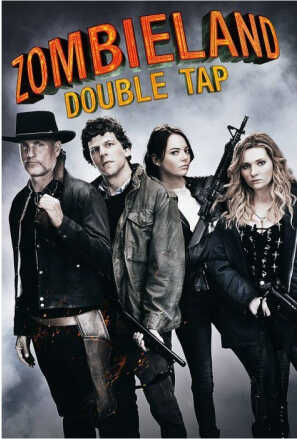 Poster: Main cast posing with guns