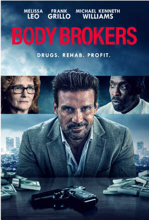 Poster: Sleazy looking man behind desk with gun and cash