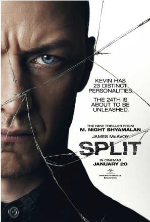 Poster: Angry man's face behind cracked glass